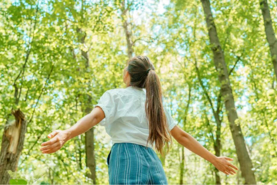 Person enjoying Nature.