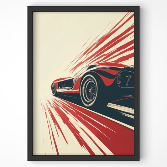 Red Ferrari 330 P4 Car Print